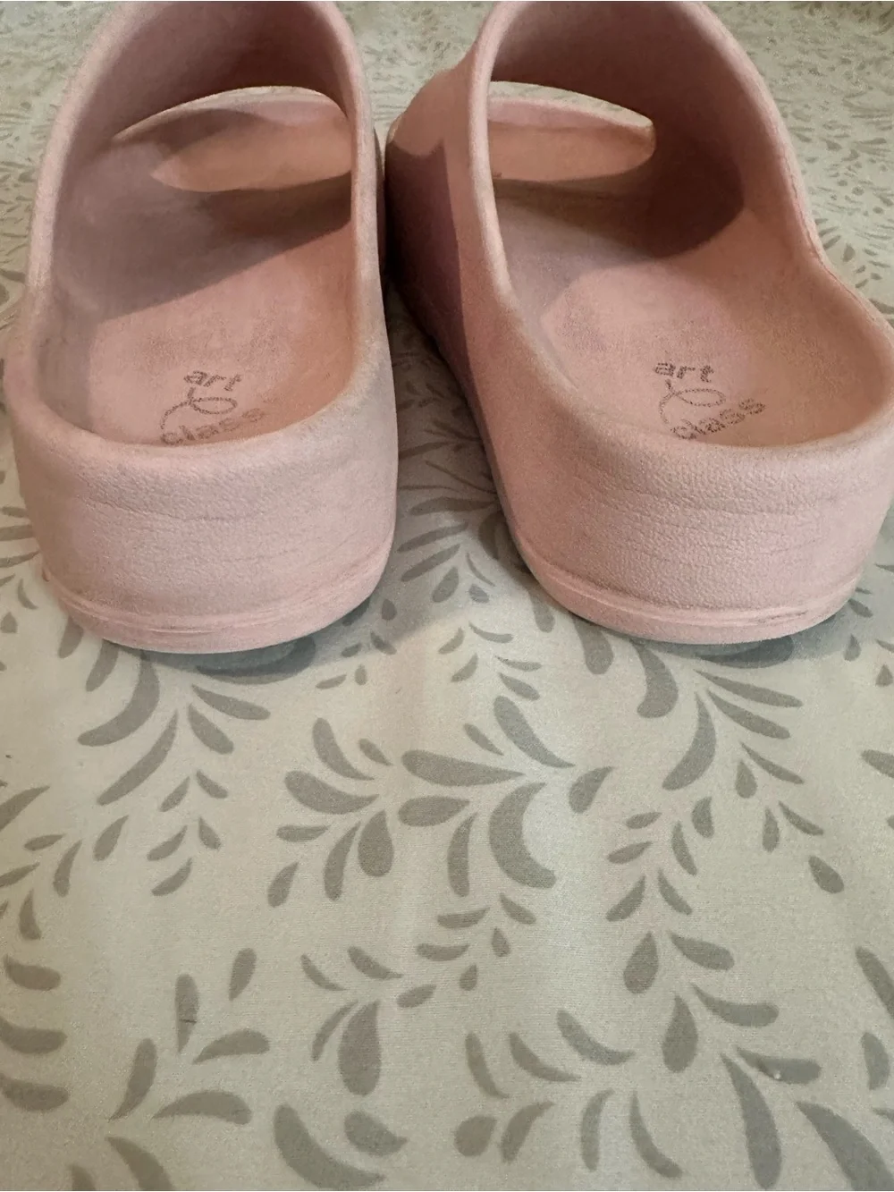 Art Class Slide Sandals in Blush Pink - Minimal Open-Toe Comfort